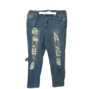 Forever 21 Distressed Skinny Denim Jeans 18